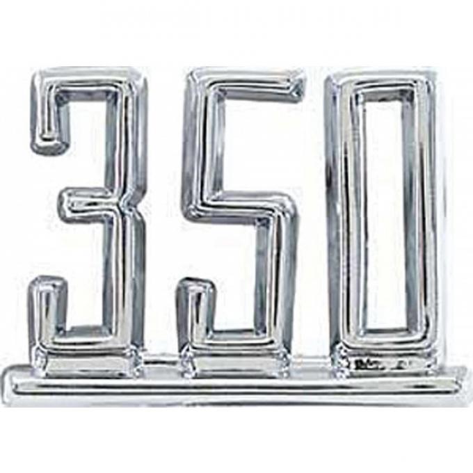 Nova Emblem, Fender, Front, 350, Show Quality 1966-1967