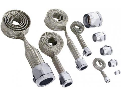 Firebird Hose Cover Kit, Stainless Steel, Universal, With Stainless Steel Clamps, 1967-2002