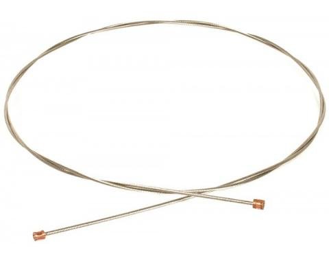 Full Size Chevy Emergency Brake Intermediate Cable For Rear Disc Brakes, 1958-1964