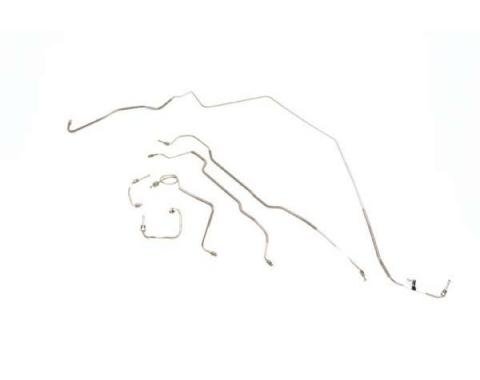 Camaro Disc Brake Line Set, Z28, Power, Stainless Steel 1978-1980