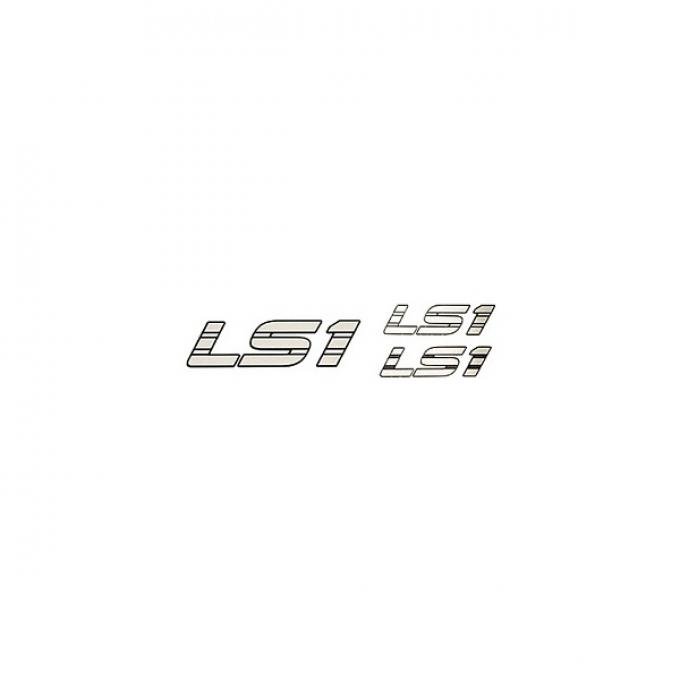 Corvette Decal Set, LS1, Silver Metallic, 1997-2004