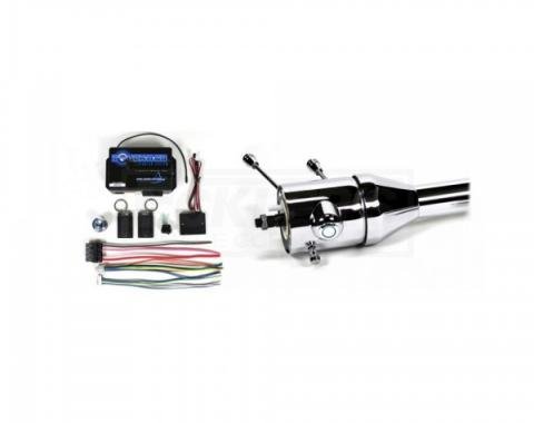 Ididit 1969-73 Nova Tilt Column Shift Steering Column with Touch-N-Go Start - Chrome