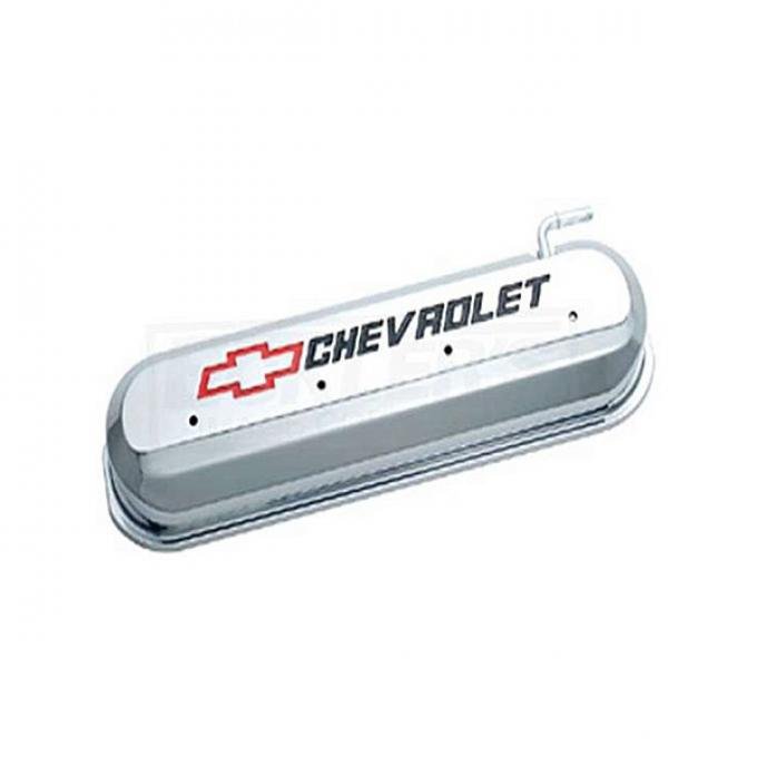 Firebird LS V8, Valve Cover, Chrome With Recessed Red And Black Emblems