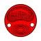 Model A Ford Tail Light Lens - Red Glass - For Drum Type Light