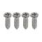 Ford Thunderbird Door Panel Rear Retainer Screw Set, 4 Oval-Head Phillips Screws, 1961-63