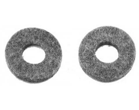 Redline Restomotive® Clutch Cross Shaft Bellcrank Felt Seal, Set of 2