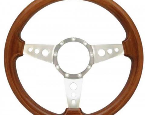 Firebird Steering Wheel, Volante S9, Walnut Wood Finish, 1967-2002