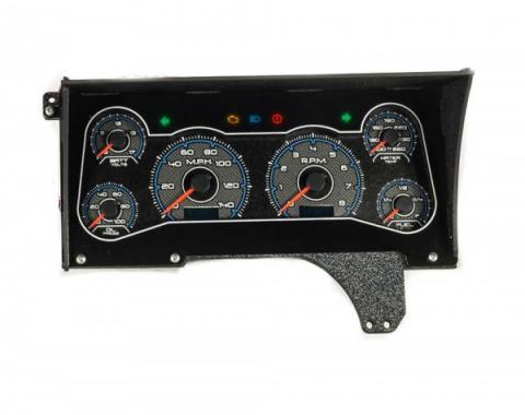 Malibu -CFR Redline Gauge Package, Black And Blue Dial 1982-1983