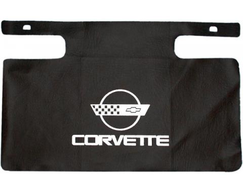 Corvette Gas Filler Paint Protector, With White Emblem, 1984-1996