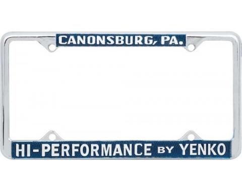Yenko License Frame, High Performace By Yenko