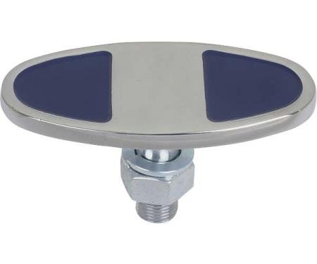 Model A Ford Outer Bumper Clamp - Forged Steel - Chrome - Rear - 1928-30