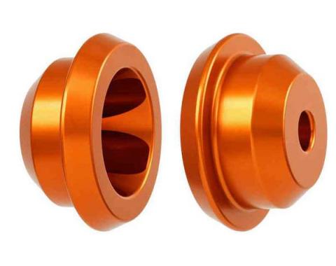 Camaro Solid Rear Subframe Mount Set, Orange, 2010-2015