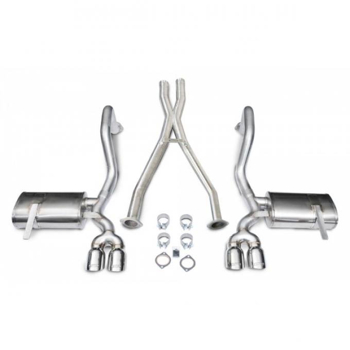 Corvette Exhaust System, With 3.5" Quad Tips & X-Pipe, Pro-Series, Extreme, CORSA, 1997-2004