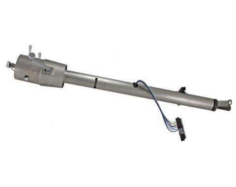 Chevy Flaming River Tilt Steering Column, With Neutral Safety Switch, Paintable Finish, 1957  (Shifter On Column)