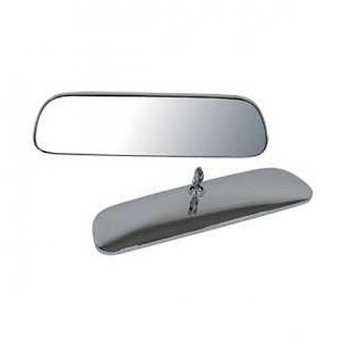 Nova Interior Rear View Mirror, Standard, 8 Inch, Chrome, 1966-1972