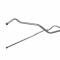 Fuel Tank To Pump Line, Stainless Steel, 3/8, 2 Piece, Torino, 1972-1976