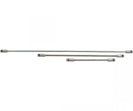 Model A Ford Spark & Throttle Control Rod Set - 3 Pieces - Economy Version