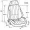 Firebird Bucket Seat, Rally Recliner, Right, 1967-1992