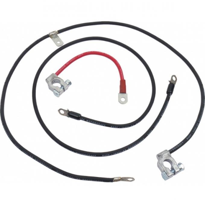 Ford Mustang Battery Cable Set - Reproduction - All 6 Cylinder & V-8 Engines
