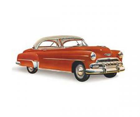 Chevy Rear Glass, Bel Air 2-Door Hardtop, Left, 1950-1952