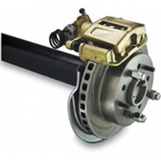 Nova Disc Brake Kit, Front, Caliper, Standard, Drum To Disc, For Staggered Shock Cars, Red, At Wheels Only, 1968-1974