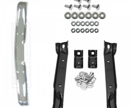Chevy Truck Front Bumper Kit, Chrome, Show Quality, 4WD, 1967-1970