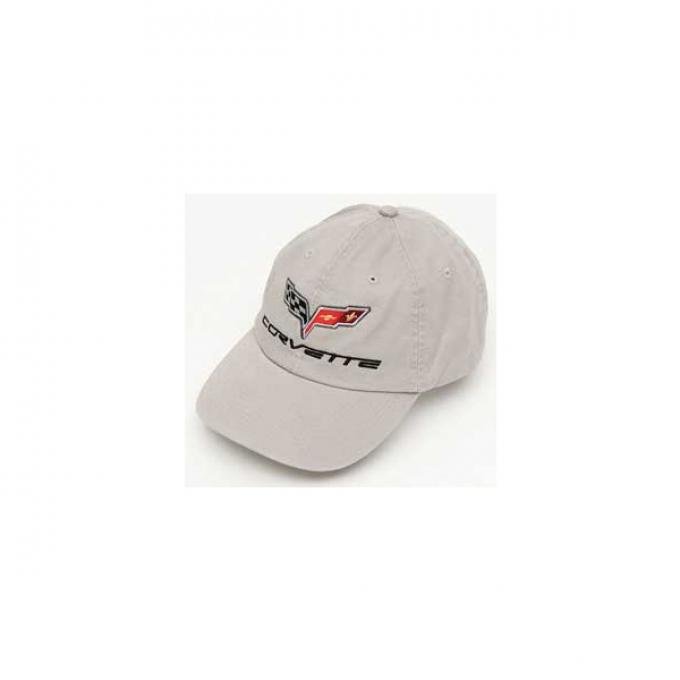 Corvette Cap, Khaki, With C6 Logo