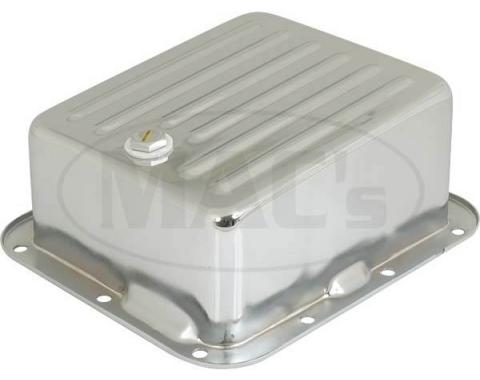 C-4 Transmission Pan Stamped Steel, Chrome Deep Depth