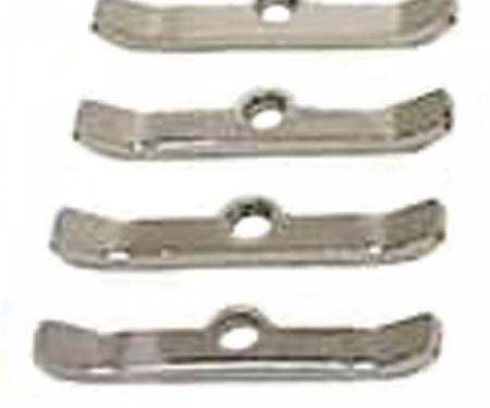 Chevy II or Nova Valve Cover Retainer Set, Small Block, Chrome, 1962-1979