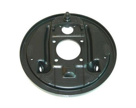 El Camino Rear Drum Backing Plate, Without Splash Shield, Left, 1964-1972