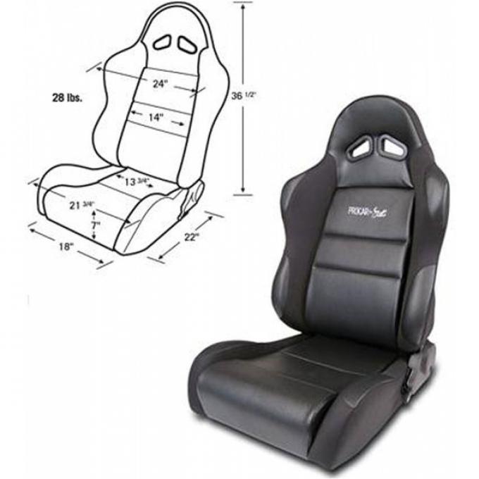 Chevelle & Malibu Bucket Seat, Sportsman Series, Right, 1964-1983