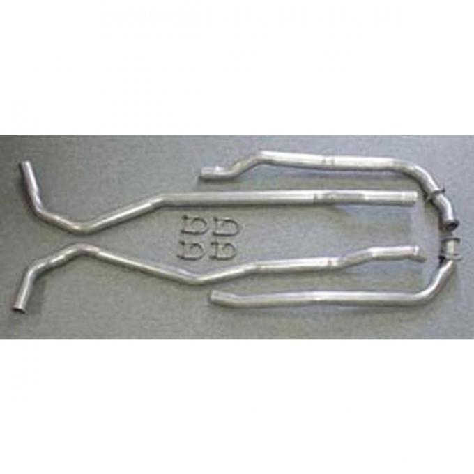 Corvette Exhaust Pipes, Small Block, Aluminized 2", With Manual Transmission, 1969-1974