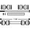Chevy End Link Kit, Anti-Sway Bar, Front, 1949-1954