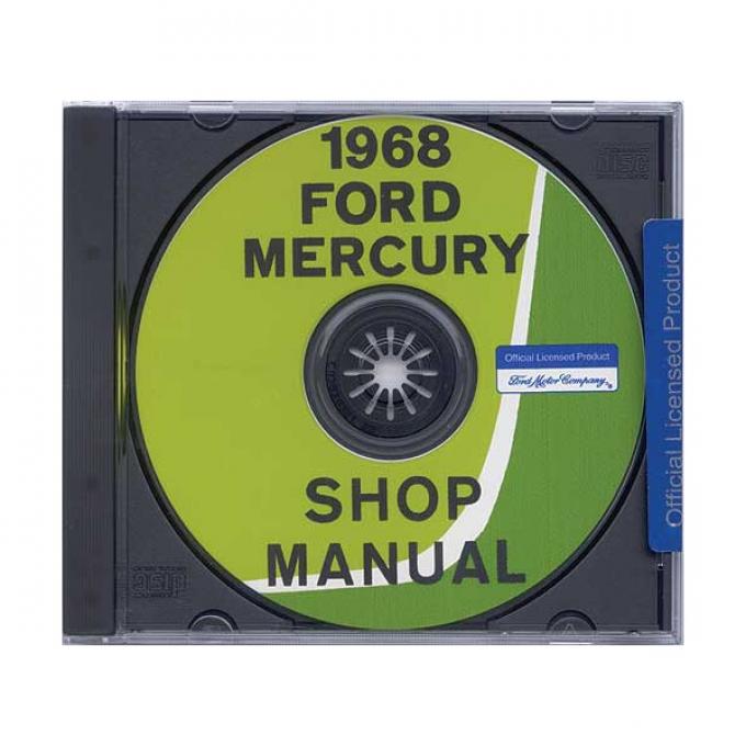 Ford and Mercury Car Shop Manual CD - For Windows OperatingSystems Only