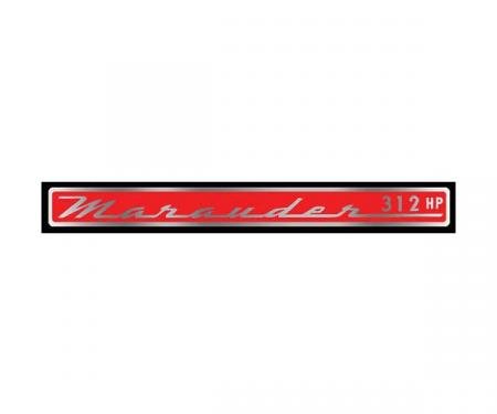 Valve Cover Decal - Marauder 312 Horsepower - Mercury