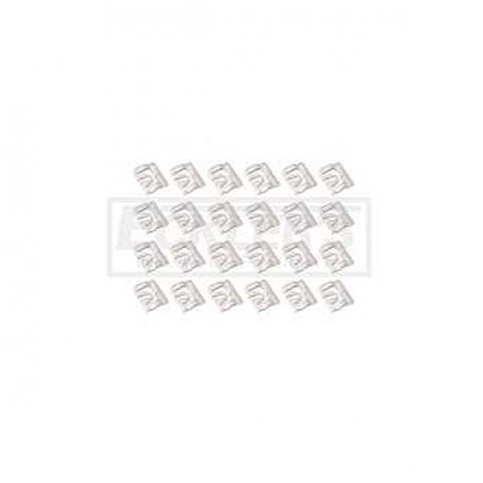 Firebird Rear Glass Molding Clip Set, With Vinyl Top, 1975-1979