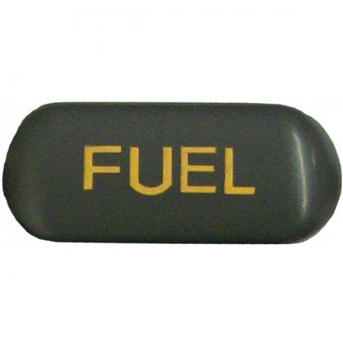 Corvette Button, Fuel, Gray/Orange, 1990-1991