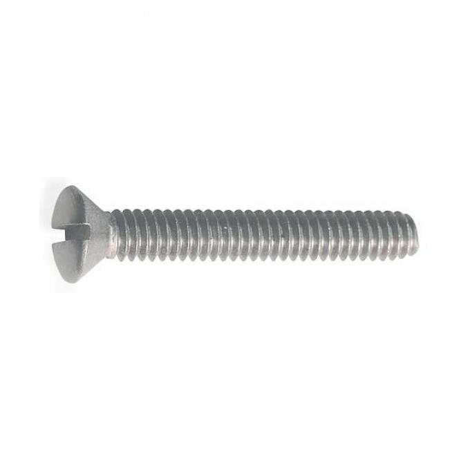 Oval Head Machine Screw - 1/4-20 X 1-3/4 - Stainless Steel - Slotted