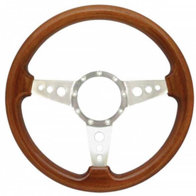 Firebird Steering Wheel, Volante S9, Walnut Wood Finish, 1967-2002