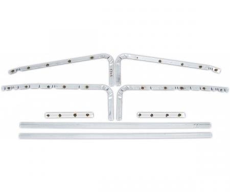 Full Size Chevy Cardboard Panel Door Edge Bands & Nails, Convertible & Hardtop, 1963-1964