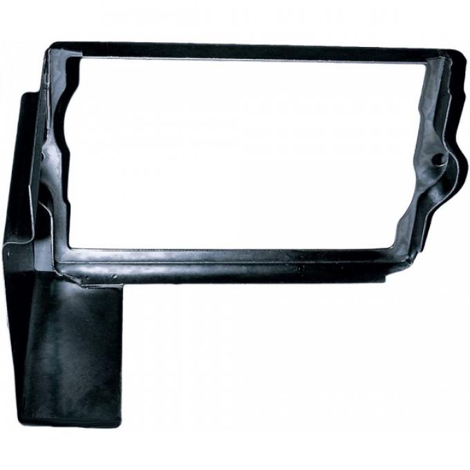 Corvette Battery Tray Shield/Retainer Black, 1963-1966