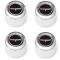 El Camino 1980-1981 Corvette Pace Car Style Chrome Wheel Cap Set, For Corvette Style Aluminum Wheels