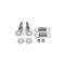 Camaro Headlight Door Bellcrank Over-Center Bracket & Spring Set, Rally Sport (RS), 1968