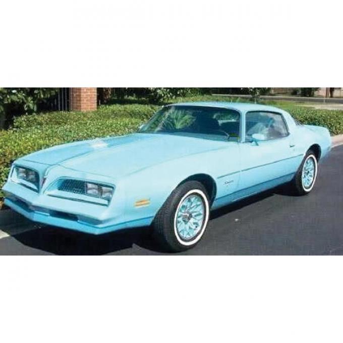 Firebird Decal Set, Sky Bird, Blue, 1977-1978