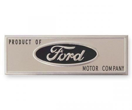 Ford Mustang - Scuff Plate Emblem, Black, 1965-1966