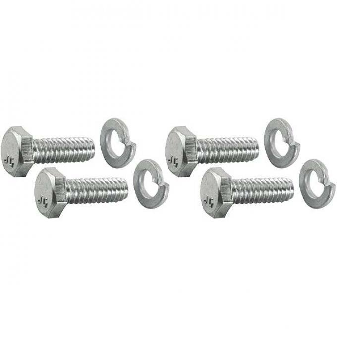 Model A Ford Steering Column End Plate Bolt & Washer Set - 8 Pieces