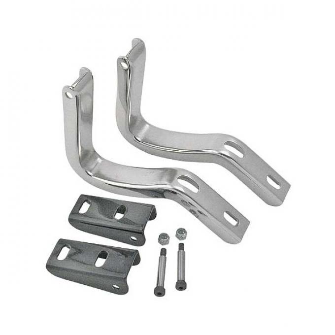 Trunk Lid Hinges - Inner - Stainless Steel - Ford Coupe & Ford Convertible
