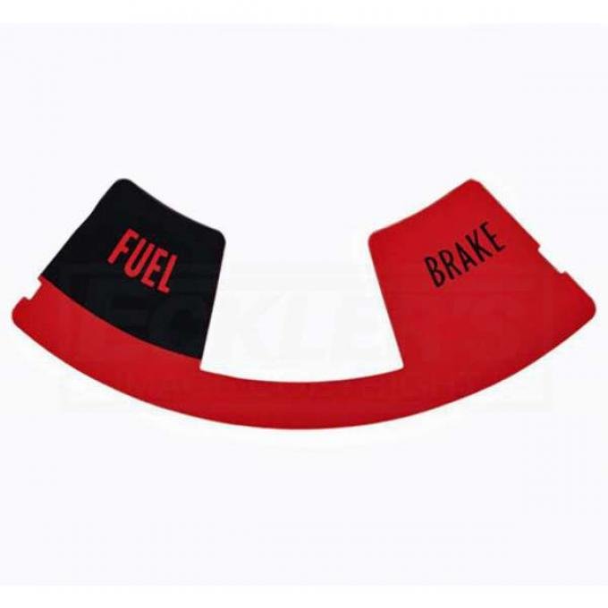 Firebird Speedometer, Fuel And Brake Warning, Lens, 1967