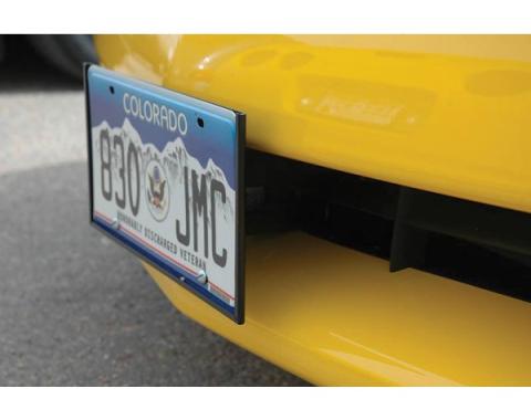 Corvette License Plate Frame, Front, Quick Release, 2005-2013