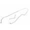 El Camino Brake Line, Front To Rear, For Factory Drum Brake Car, Stainless Steel, 1970